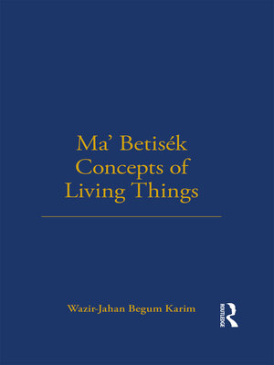 cover image of Ma' Betisek Concepts of Living Things